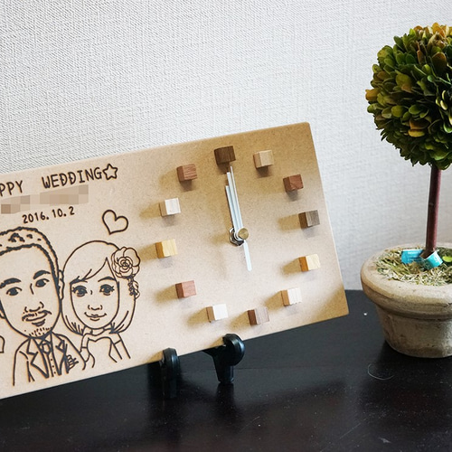 ちょっとしたギフトに♡似顔絵時計＊母の日・父の日・敬老の日