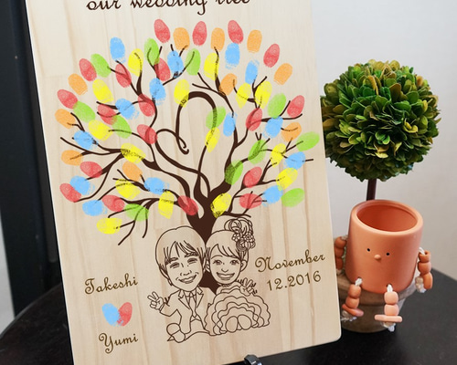 1名さま　A4サイズ【似顔絵オーダー】※木目調フレーム※ お急ぎ便 0_74651ac5d98b072b57f5e7bf0eda