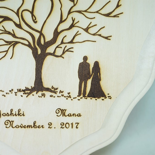 ウェディングツリー時計・A4サイズ♪ウェルカムボードに、結婚式の