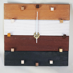 アンティークな木の時計・カルテット（４色仕上げ） 4枚目の画像