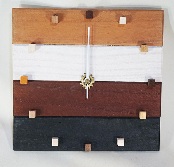 仿古木製鐘，四重奏（4色飾面） 第4張的照片