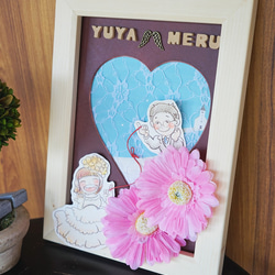 漫畫影盒♡心，蕾絲和花朵迎賓板♪ 第7張的照片
