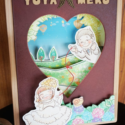 似顔絵シャドウボックス♡立体絵本・ウェルカムボードにも♪ その他