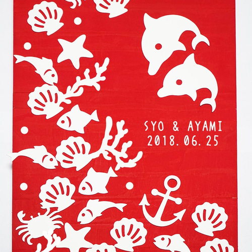 木製ウェルカムボードキット・A4サイズ☆切り絵アラカルト