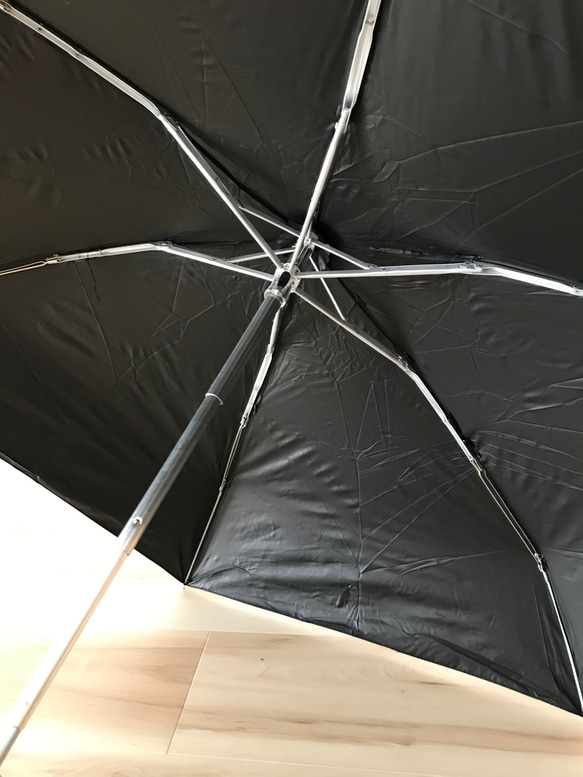 折り畳み傘 日傘 晴雨兼用 ライトピンク 軽量 雨傘 傘 UVカット おりたたみ傘 UPF50＋ 4枚目の画像