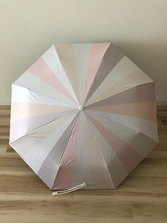 日傘 雨傘 折りたたみ傘 晴雨兼用 UVカット 紫外線対策 ピンク系 マルチカラー A2 2枚目の画像