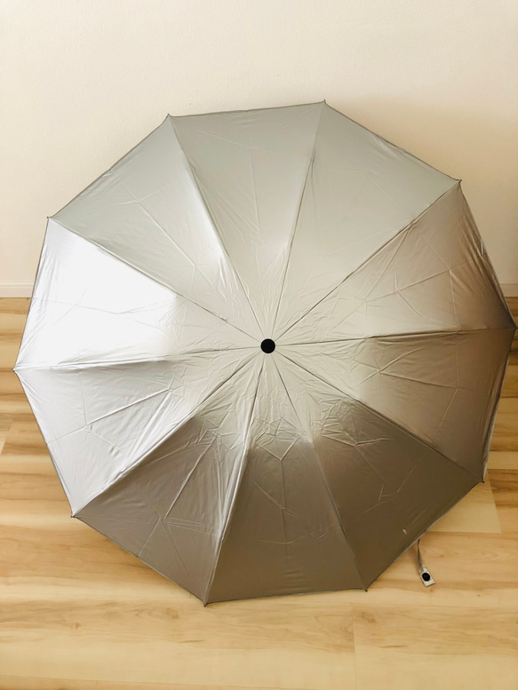 日傘 雨傘 折りたたみ傘 逆さ傘 晴雨兼用 ワンタッチ自動開閉 UVカット 森 グラデーション B2 8枚目の画像