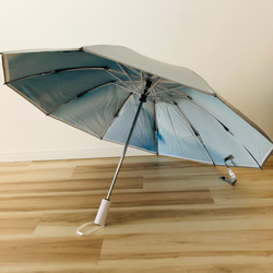 日傘 雨傘 折りたたみ傘 逆さ傘 晴雨兼用 ワンタッチ自動開閉 UVカット 空 グラデーション B3 1枚目の画像