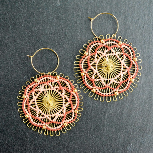 重さ約1g！ ニャンドゥティ＊BIGピアス ピアス（フープ） Shatkosha