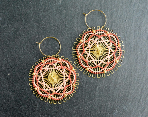 重さ約1g！ ニャンドゥティ＊BIGピアス ピアス（フープ） Shatkosha