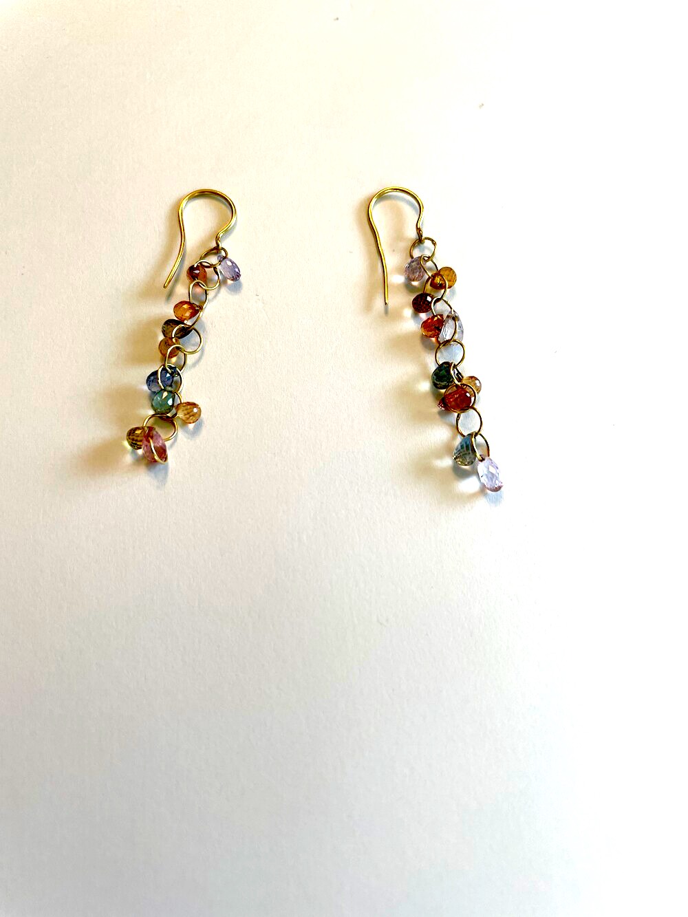 サファイア　22金ピアス