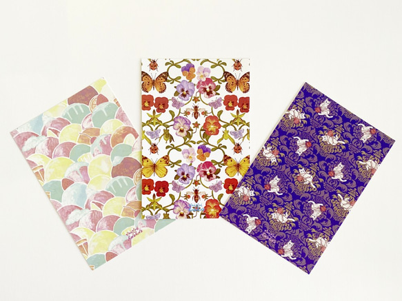 ちょっぴり懐かしい花柄のショッピングバッグ　ピンク×ブラウン 3枚目の画像