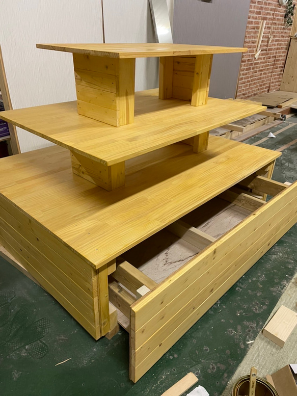 送料込み ディスプレイラック 店舗什器 ショップ陳列用 オーダー可能