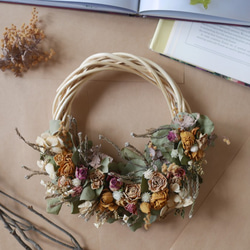 SALE! シック秋ドライフラワーリース リース Artlover's Home 通販