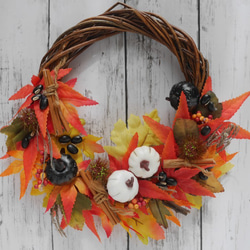SALE! シック秋ドライフラワーリース リース Artlover's Home