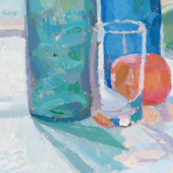 Blue and Green Bottles and Orange | AP029 | 名画 アートポスター 4枚目の画像