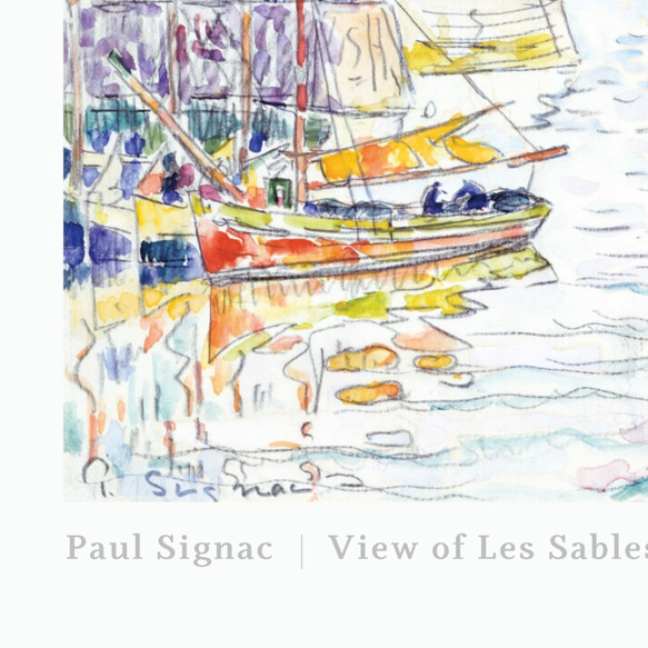 ポール・シニャック View of Les Sables d'Olonne | AP116 | アートポスター 絵画 名 6枚目の画像