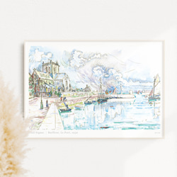 ポール・シニャック Barfleur, Le Port | AP120 | アートポスター 絵画