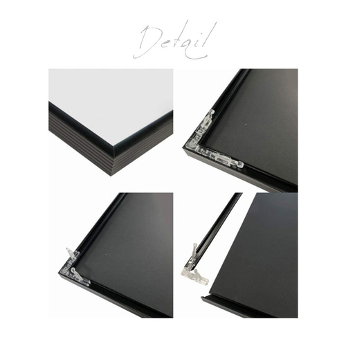 スリムポスターフレーム [A4] 210×297mm アルミ製 軽量 細い縁