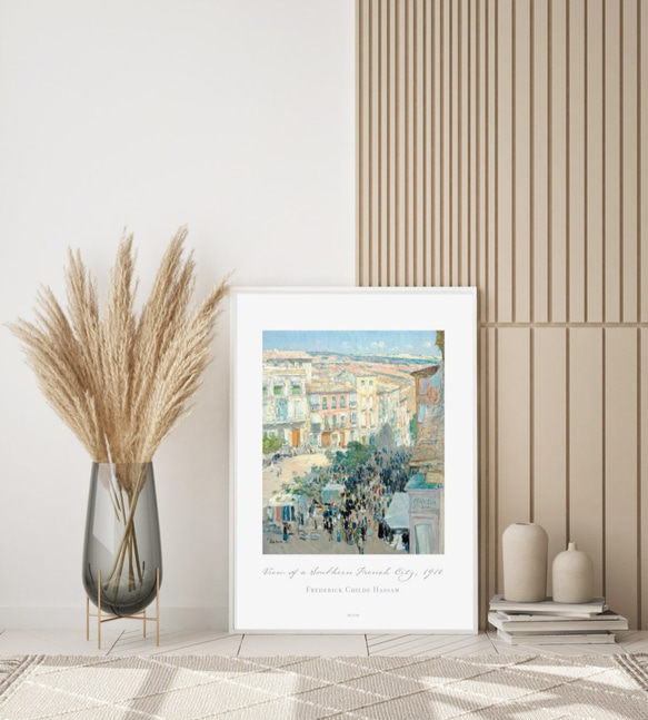 チャイルドハッサム 南フランスの眺め | AP165 | アートポスター 景色 風景画 絵画 名画 名作 3枚目の画像