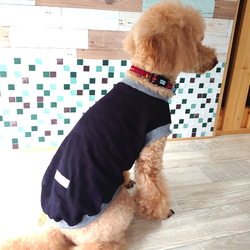 【犬服】リニューアル 再販 迷彩 タンクトップ シック な カモフラ 10枚目の画像