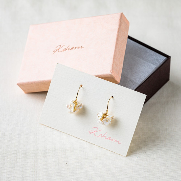 14kgf* 淡水パールのソフトタッチクリップイヤリング<Geppaku earrings> 3枚目の画像