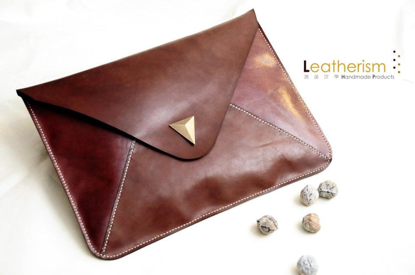 ブラウン本革（牛革）ノートパソコンケース iPad・タブレットケース
