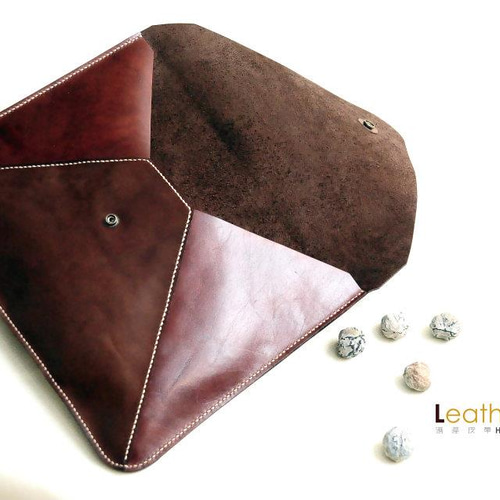 ブラウン本革（牛革）ノートパソコンケース iPad・タブレットケース