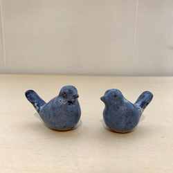 青い鳥の置き物 1枚目の画像