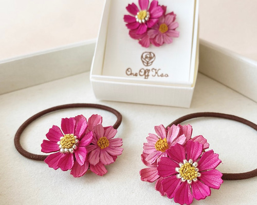 確認　ヘアゴム　ヘアリボン　651　小花　ピンク　桜 楽天市場】【 ヘアゴム ベビー 】刺繍 桜 ベビー ヘアゴム (2コ