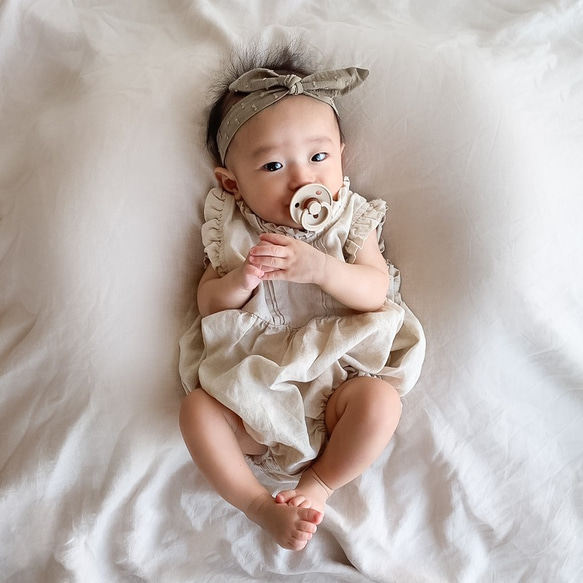 2way ぽこぽこドット ヘアバンド】リボン ベビー 赤ちゃん キッズ 子供  