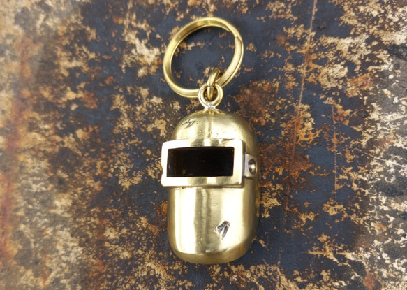 黃銅 電銲面罩鑰匙圈 第3張的照片