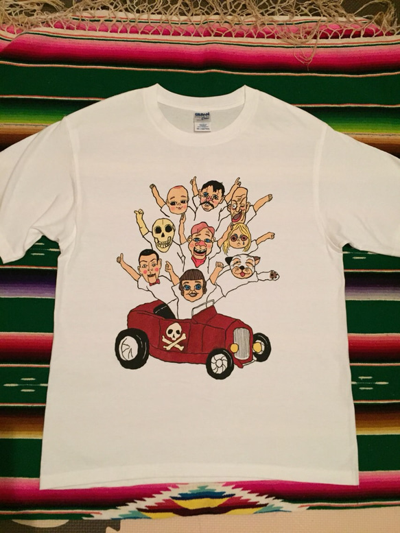 オリジナルTシャツ 10人乗りのHOTROD シルクスクリーン ヴィンテージ 1枚目の画像