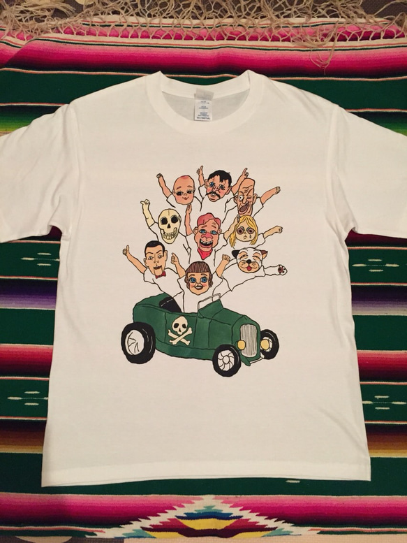 オリジナルTシャツ 10人乗りのHOTROD シルクスクリーン ヴィンテージ 2枚目の画像