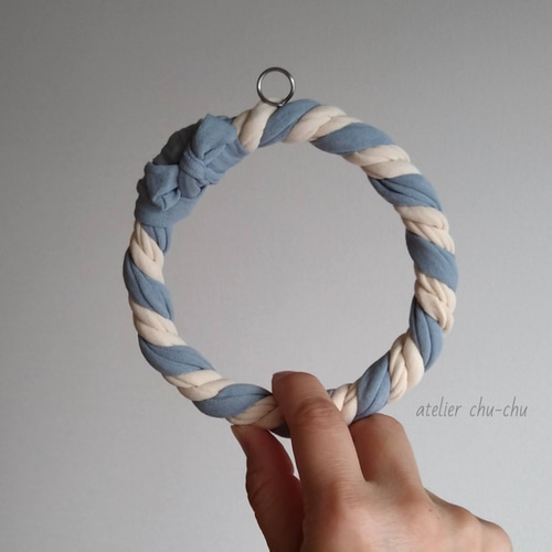 ハンドメイド ブルー鳥 吊りプランター ザルツブルク