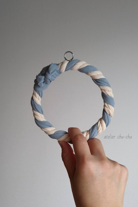 ハンドメイド　ブルー鳥　吊りプランター　ザルツブルク ハンドメイドブルー鳥吊りプランターザルツブルク