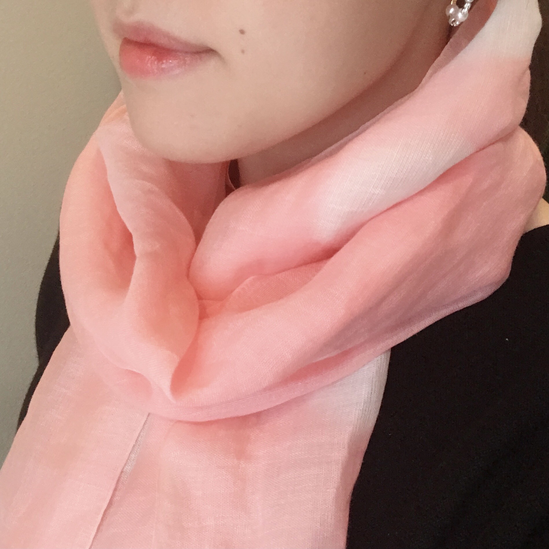 大人かわいい♡スカーフ(麻)