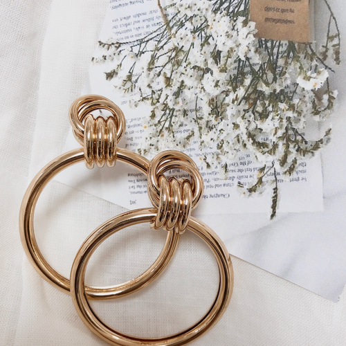 no.14 ) import gold pierce-インポート ゴールドピアス ピアス  