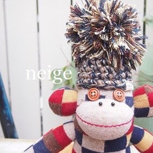neigeソックモンキー 短足カラフルスクエアくん その他人形 neige 通販