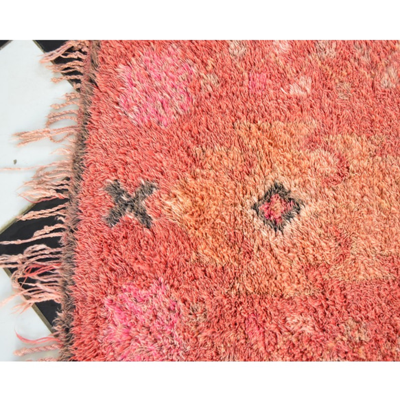 モロッコ製絨毯 ブジャドラグ ヴィンテージ 海外インテリア 83×186cm/BJ008 9枚目の画像