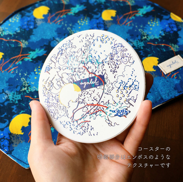 One plate mat & Coaster：青のひとさら 7枚目の画像