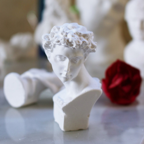 香り選べる☆古代ギリシャ、ローマのミニチュア石膏像☆アロマストーン
