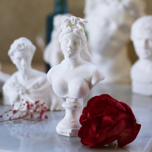 香り選べる☆古代ギリシャ、ローマのミニチュア石膏像☆アロマストーン