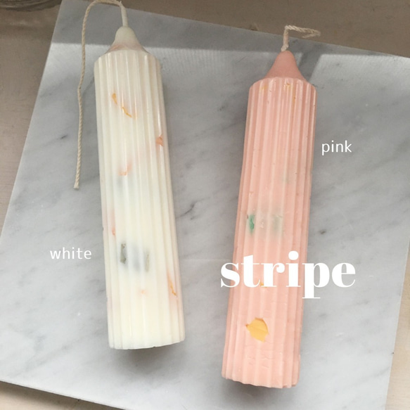 terrazzo candle ・stripe・ 5枚目の画像