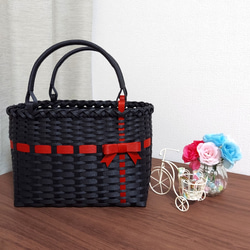 クラフトバンドカゴバック 浴衣用 カゴバッグ クラフトバンドバッグ かごバッグ w_chimachi
