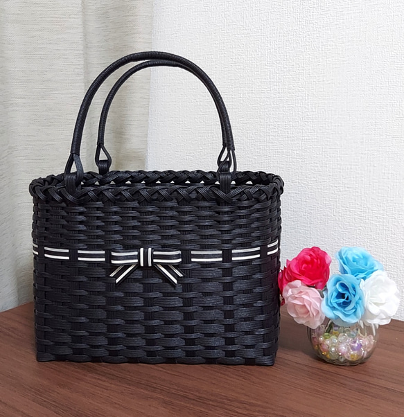 受注製作 】クラフトバンドのかごバッグ かごバッグ -mami- 通販