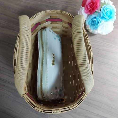 かのかのノンノ様ご確認用　ハンドメイド 受注製作 】クラフトバンドのかごバッグ かごバッグ ☆お休み中