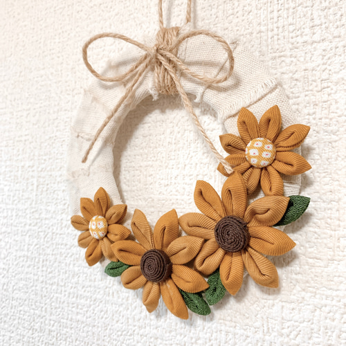 ☆向日葵☆様オーダー  つまみ細工 つまみ細工】好きな色で作る向日葵 Kanzashi flower つまみ細工
