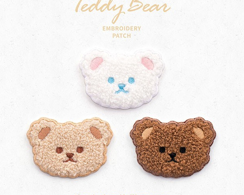 MANY ハンドメイド　クマのアップリケ付き暖簾 0_bee35943b873551d5ab78cb987a0