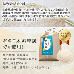 «送料無料»【熟成米】佐賀県産特別栽培米 夢しずく 10㎏(５㎏×2袋) 6枚目の画像